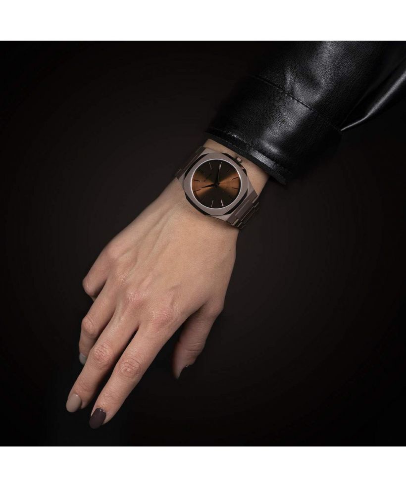 D1 Milano Ultra Thin Chocolate unisex watch