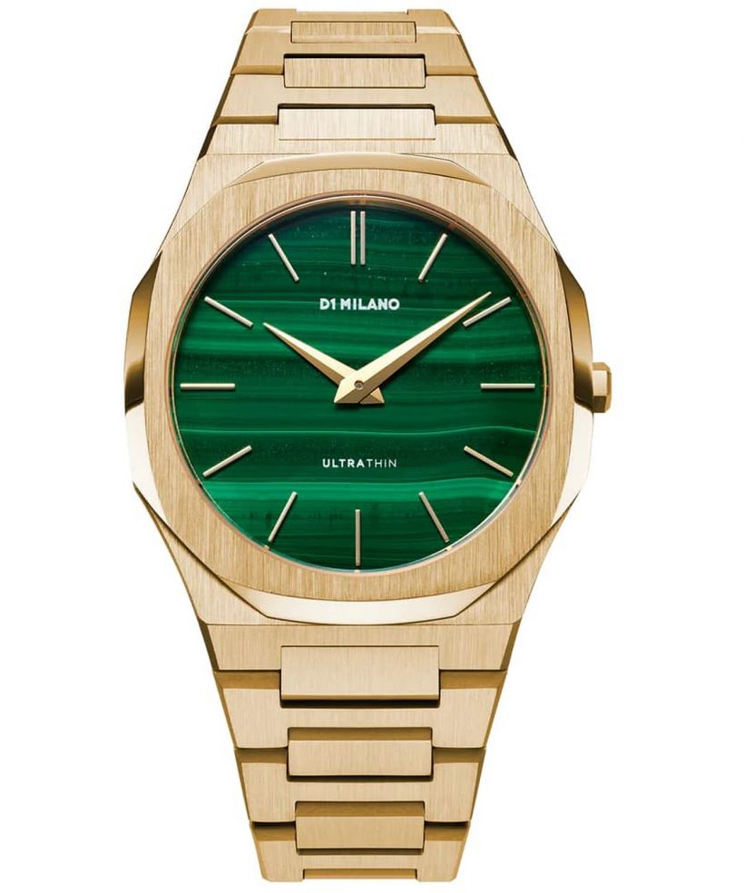 D1 Milano Ultra Thin Malachite unisex watch