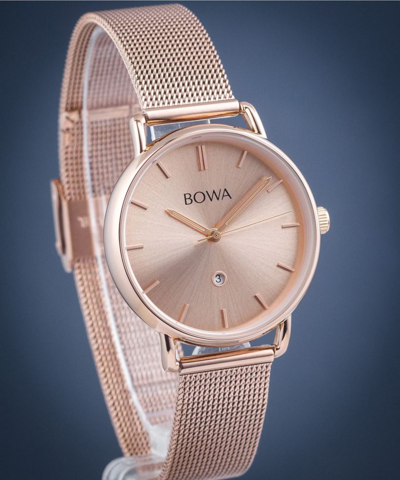 BOWA Milan Full Pink Gold Mesh 34 watch