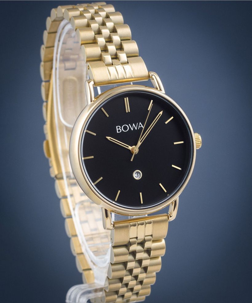 BOWA Milan Black Gold Steel 34 watch
