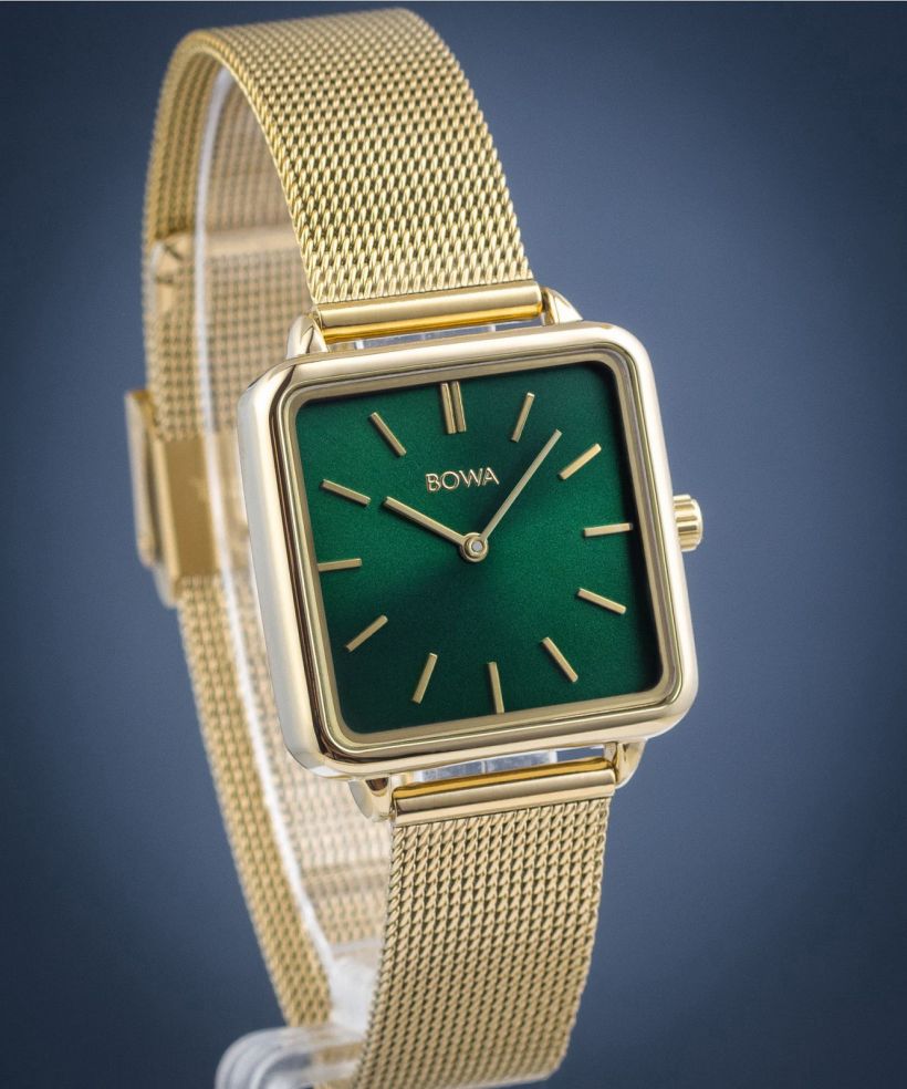 BOWA Vienna Green Gold Mesh 29 watch