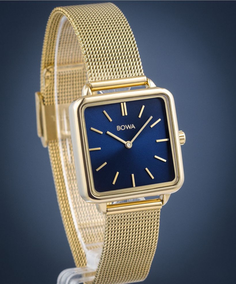 BOWA Vienna Navy Blue-Gold Mesh 29 watch