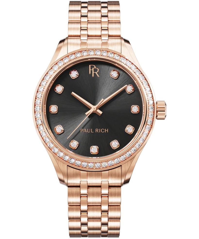 Paul Rich Crystelle Rose Gold Black watch