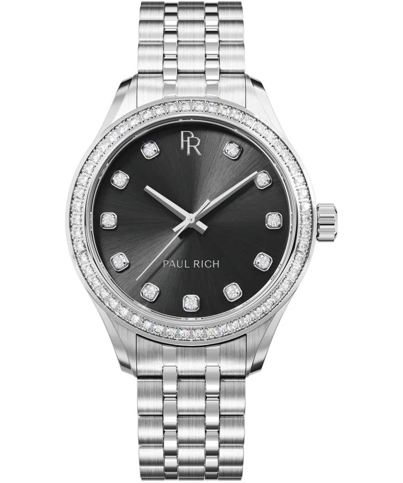 Paul Rich Crystelle Silver Black watch