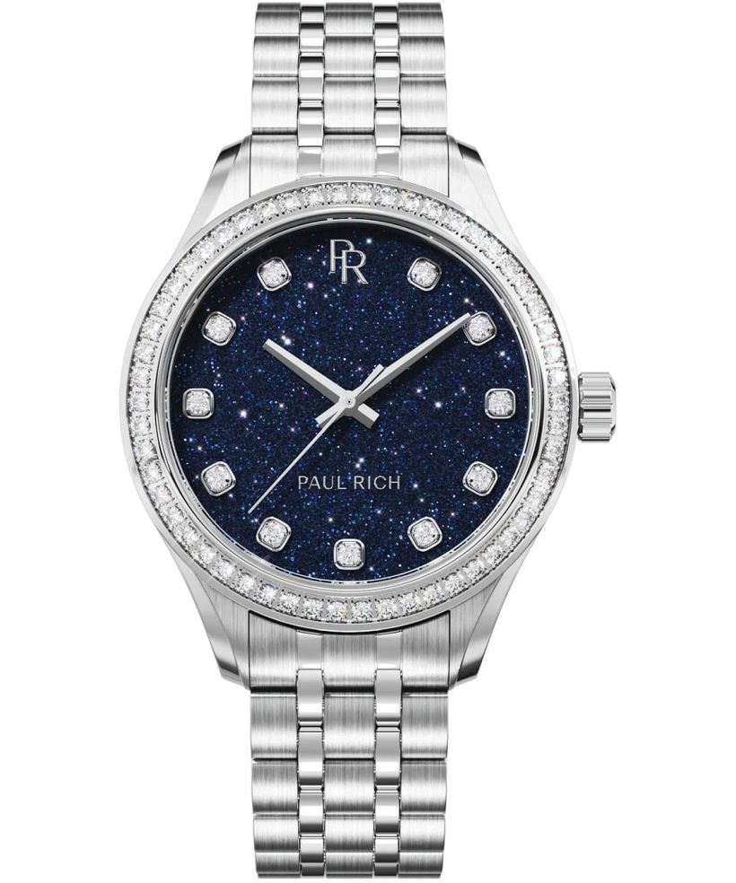 Paul Rich Crystelle Silver Blue Aventurine watch