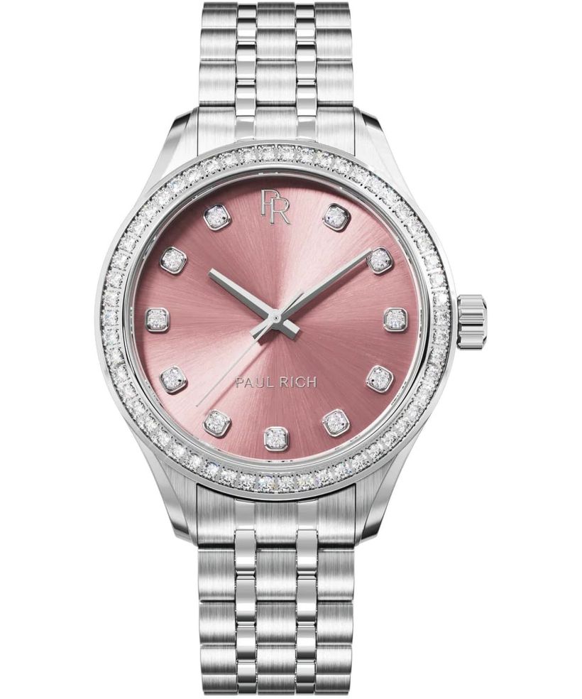 Paul Rich Crystelle Silver Pink watch