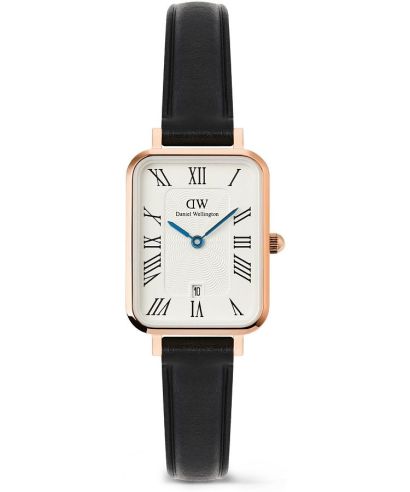 Daniel Wellington Quadro Roman Numerals Date Sheffield Rose Gold unisex watch