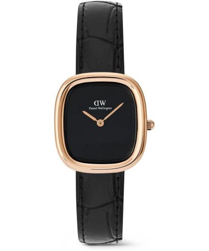 Daniel Wellington Margot Reading Onyx Ceramic Rose Gold ladies watch
