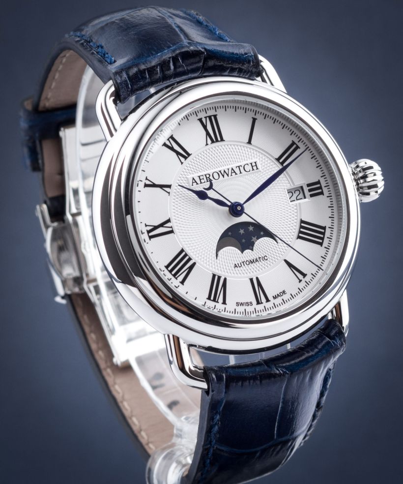 Aerowatch 1942 Moon Phases Automatic Men's Watch