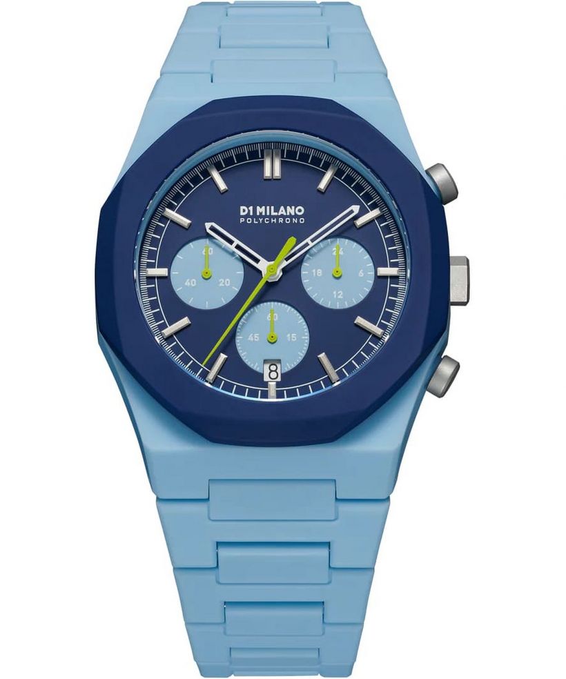 D1 Milano Polychrono Blue Blast watch