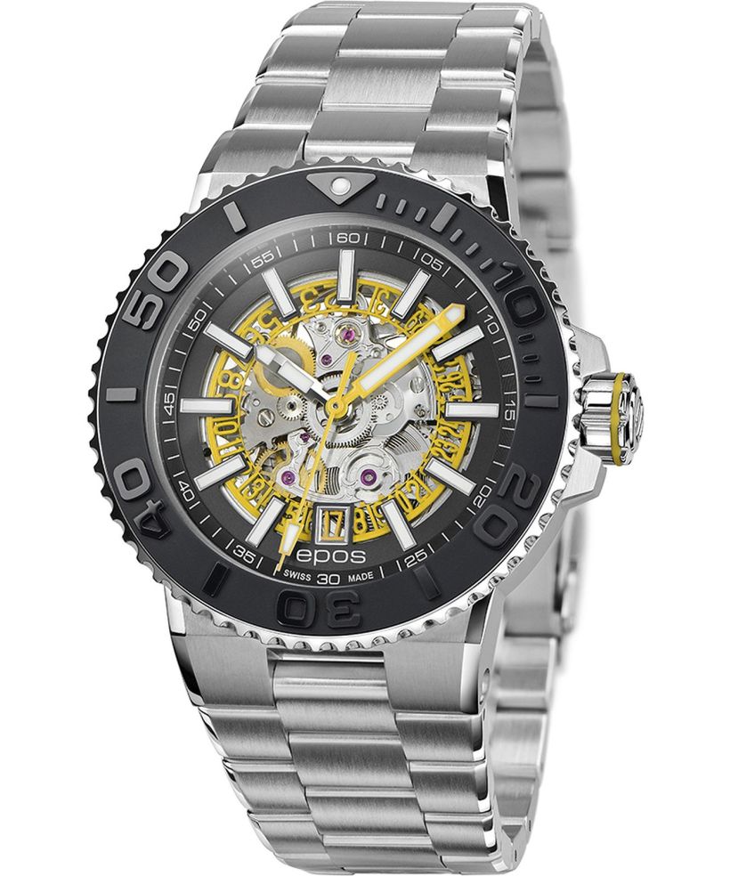 Epos Sportive Diver Skeleton Automatic Men's Watch