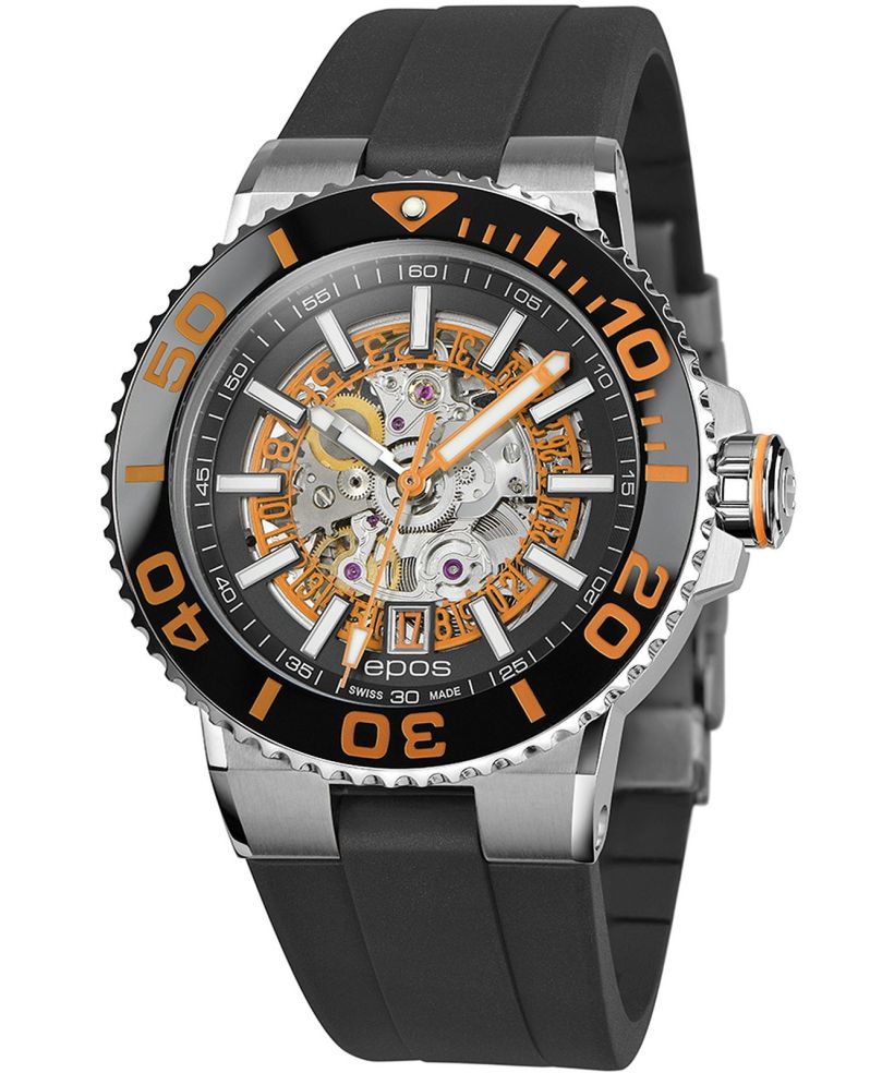 Epos Sportive Diver Skeleton Automatic Men's Watch
