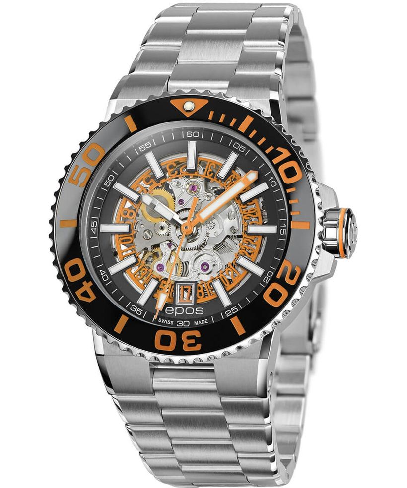 Epos Sportive Diver Skeleton Automatic Men's Watch