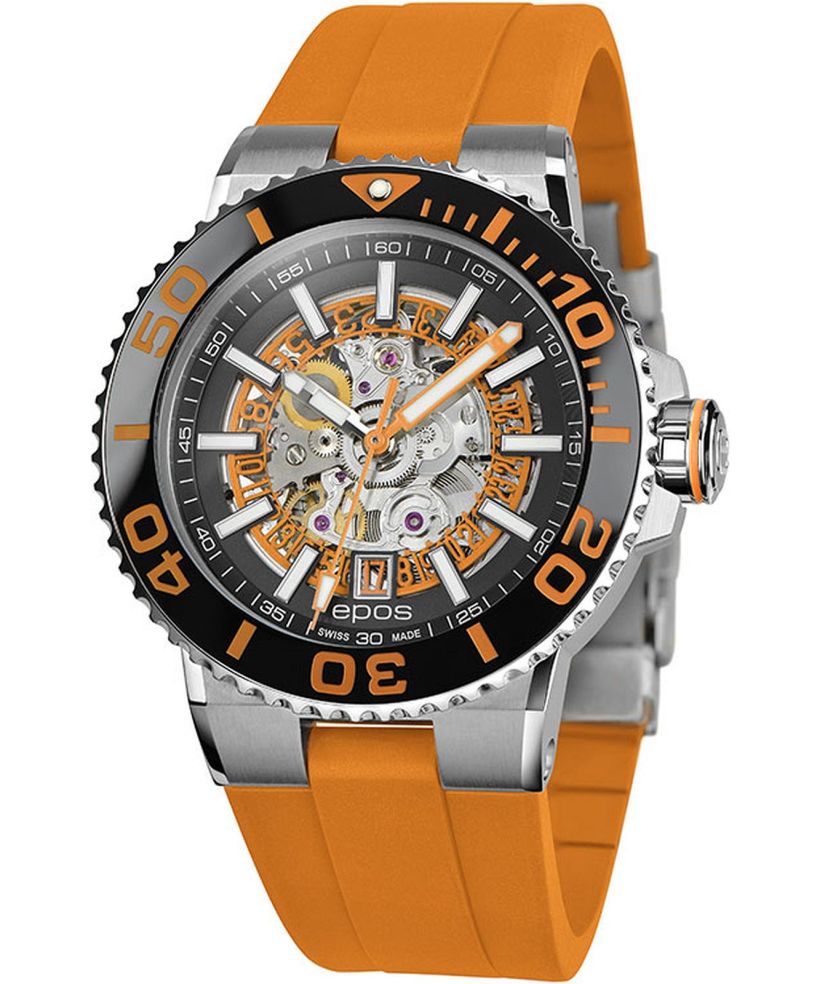 Epos Sportive Diver Skeleton Automatic Men's Watch