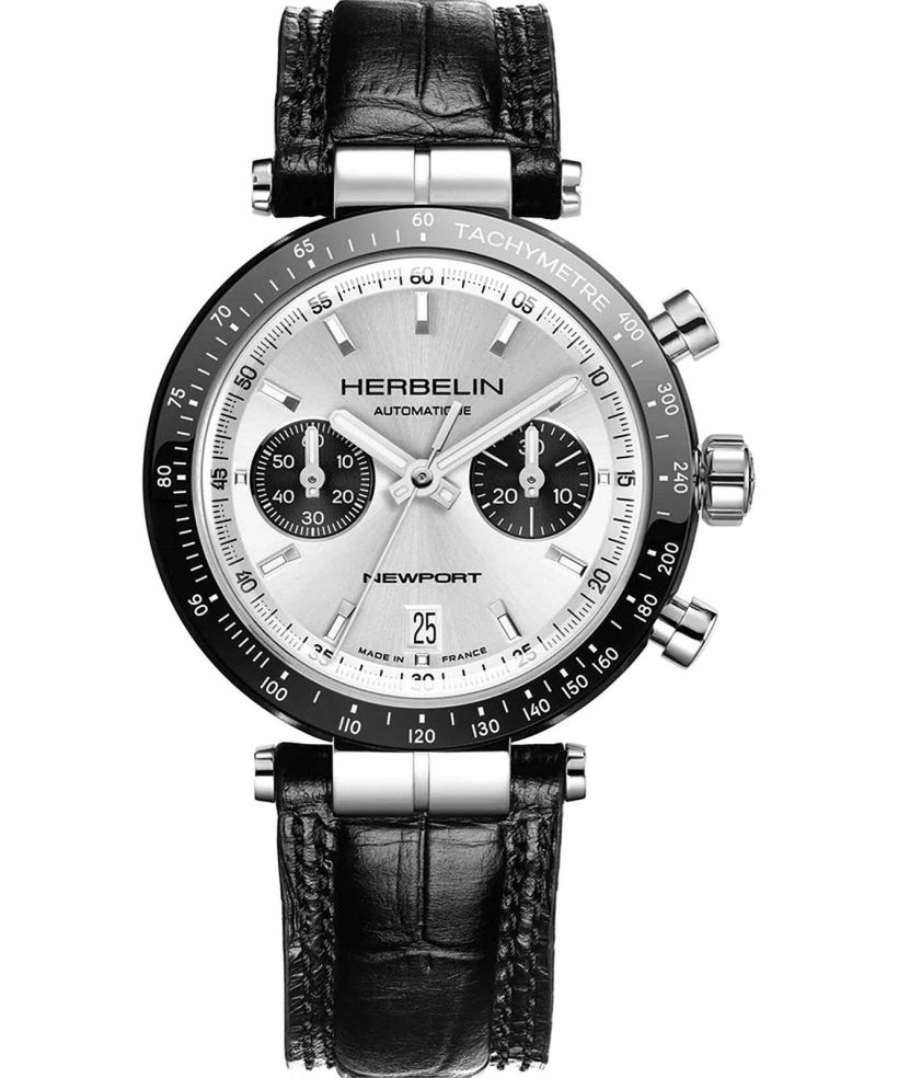 Herbelin Newport Heritage BI-COMPAX Panda Automatic Chronograph watch