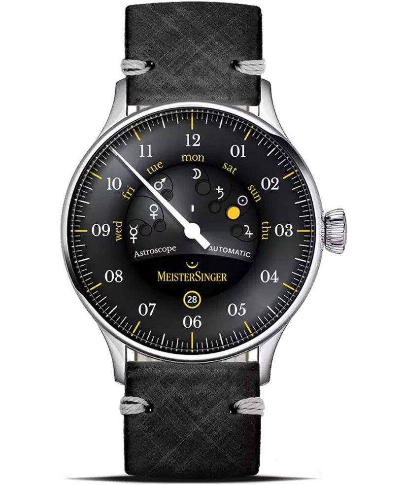 MeisterSinger Astroscope Black/Yellow Automatic Limited Edition  watch