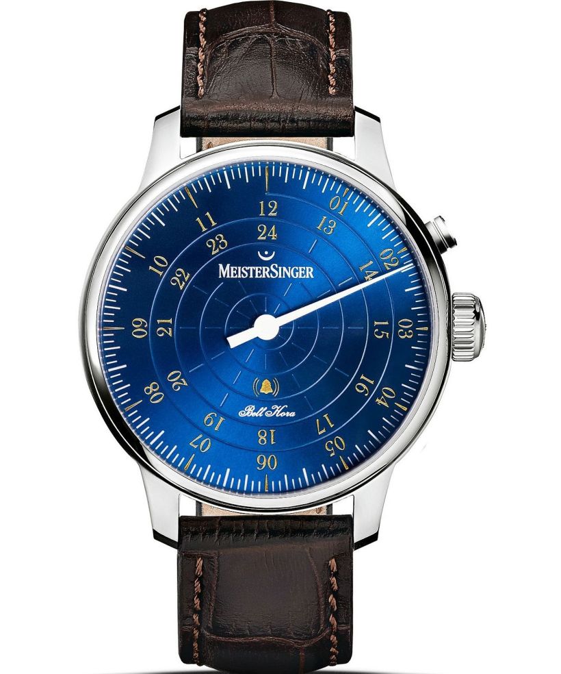 MeisterSinger Bell Hora Medium Blue with Gold  watch