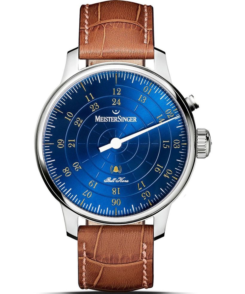 MeisterSinger Bell Hora Medium Blue with Gold  watch