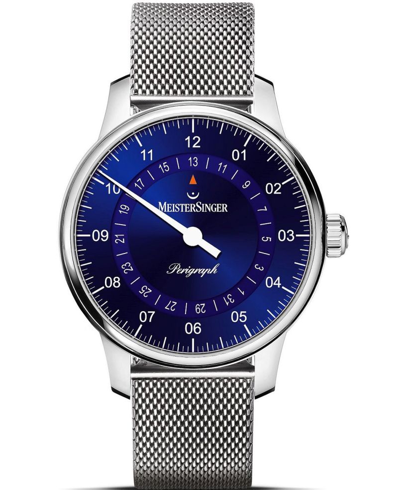 MeisterSinger Perigraph - 38mm Sunburst Blue  watch