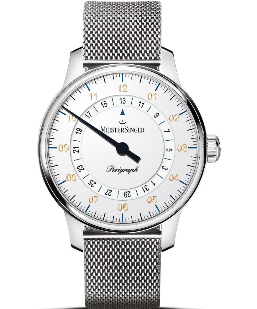 MeisterSinger Perigraph - 38mm White  watch