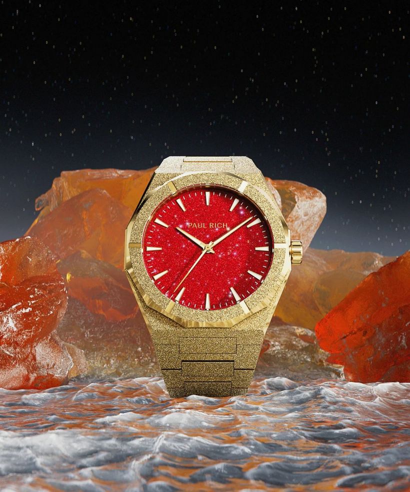 Paul Rich Frosted Star Dust II Gold Red watch
