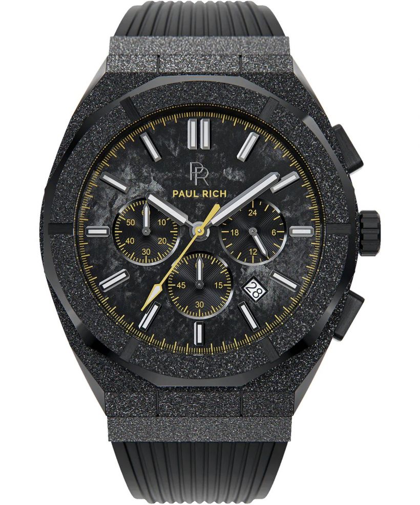 Paul Rich Motorsport Frosted Carbon Yellow Rubber Limited Edition  watch