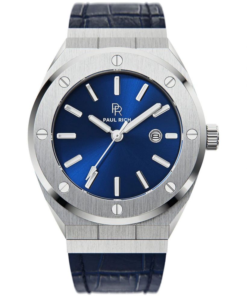 Paul Rich Signature Baron's Blue Leather 42 watch