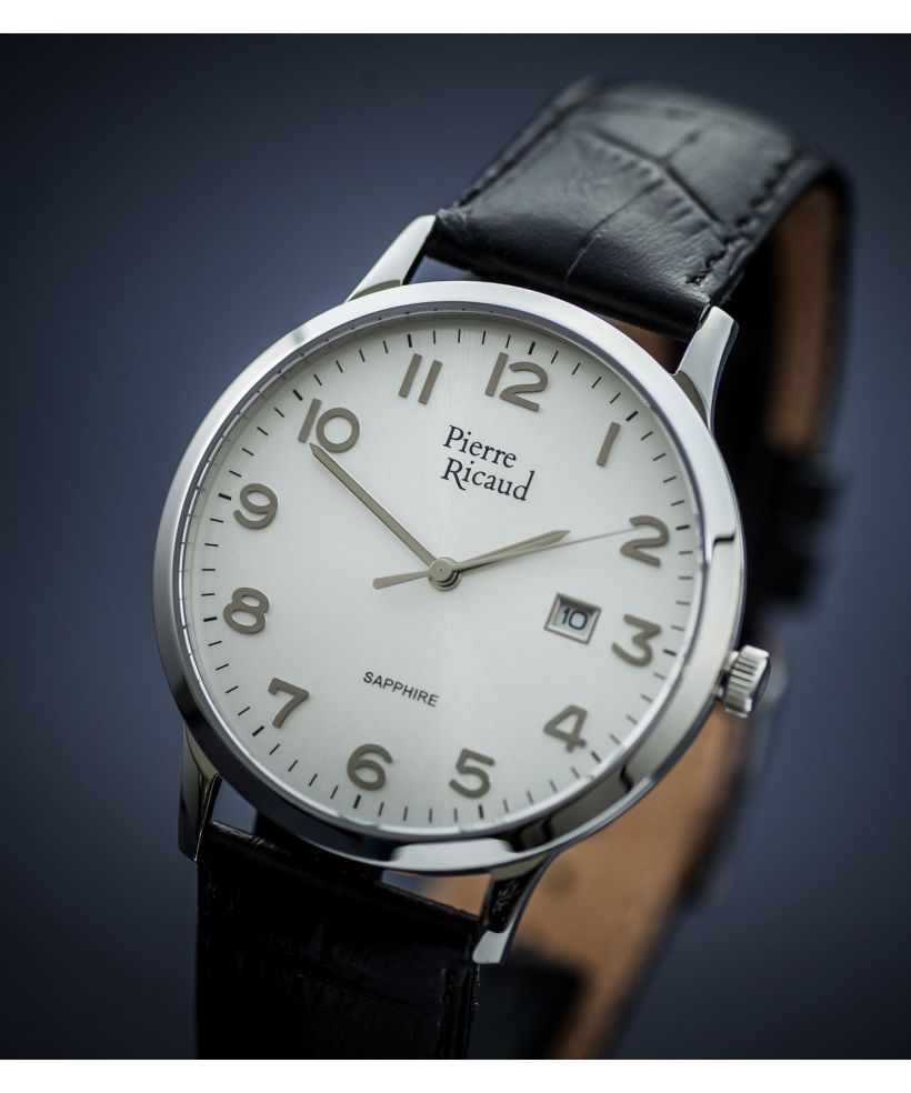 Pierre Ricaud Sapphire Classic Men's Watch