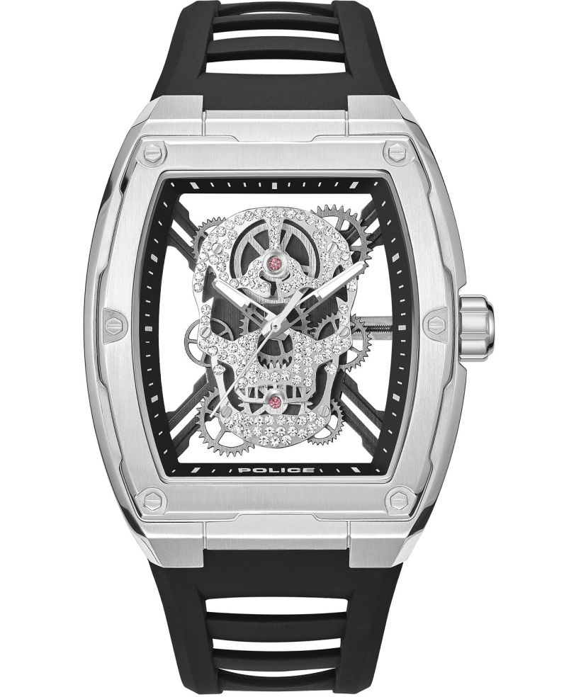 Police Cranium Skeleton watch