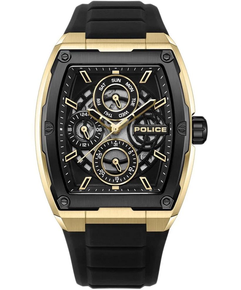 Police Creed Skeleton watch