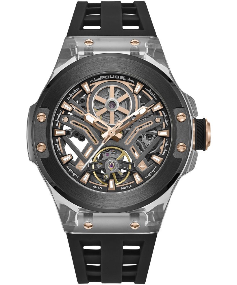 Police Cyclone Skeleton Automatic watch