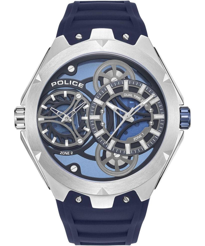 Police Scepter Open Heart Dual Time watch