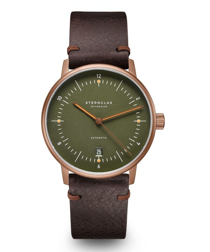 Sternglas Naos Automatik dunkelgrün bronze watch