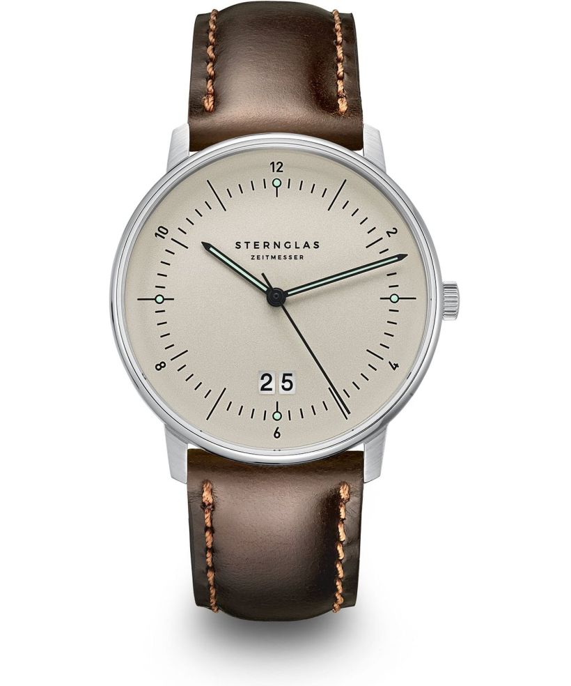 Sternglas Naos Big Date Alabaster gents watch