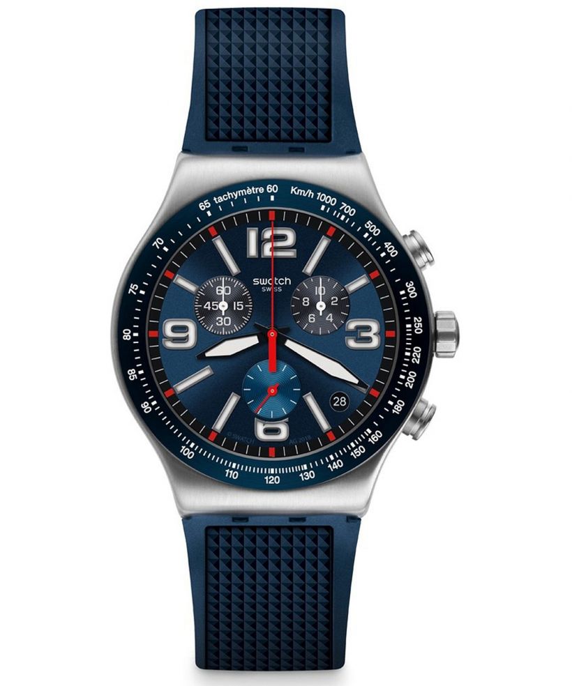 Swatch Blue Grid Chrono watch
