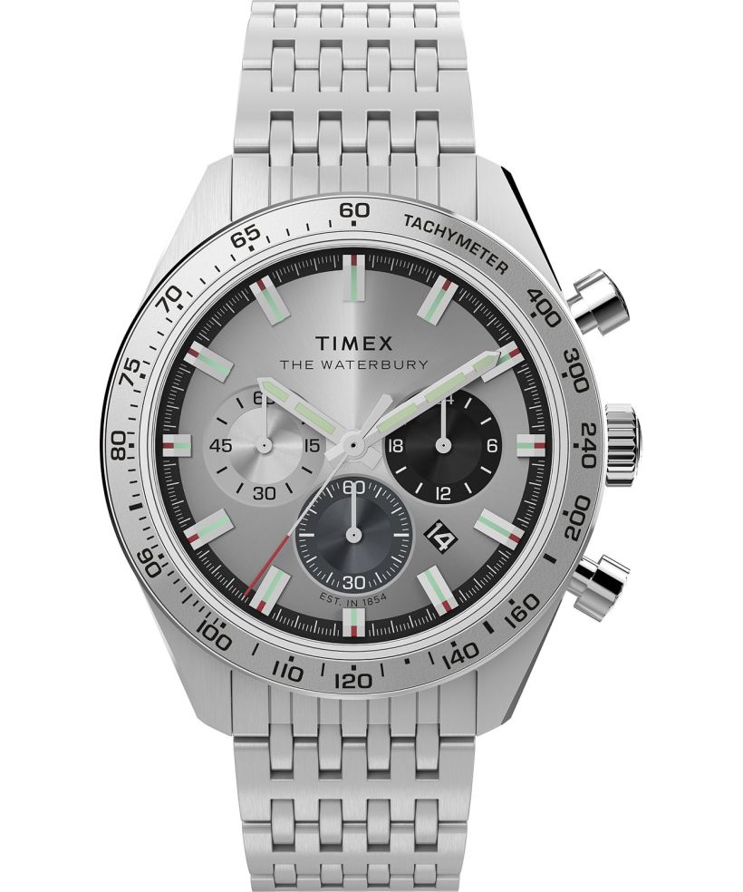 Timex Waterbury Traditional Chronograph 41Mm Stainless Steel Bracelet Chronograph watch