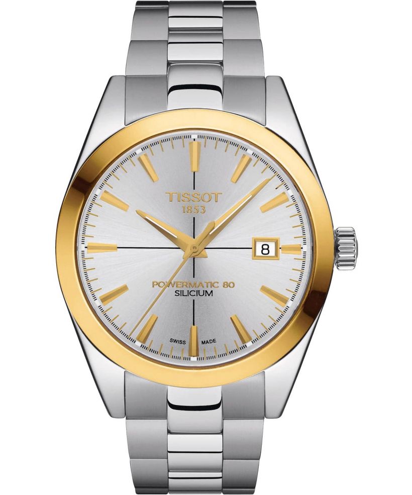 Tissot Gentleman Powermatic 80 Silicium Solid 18 k Gold Bezel watch