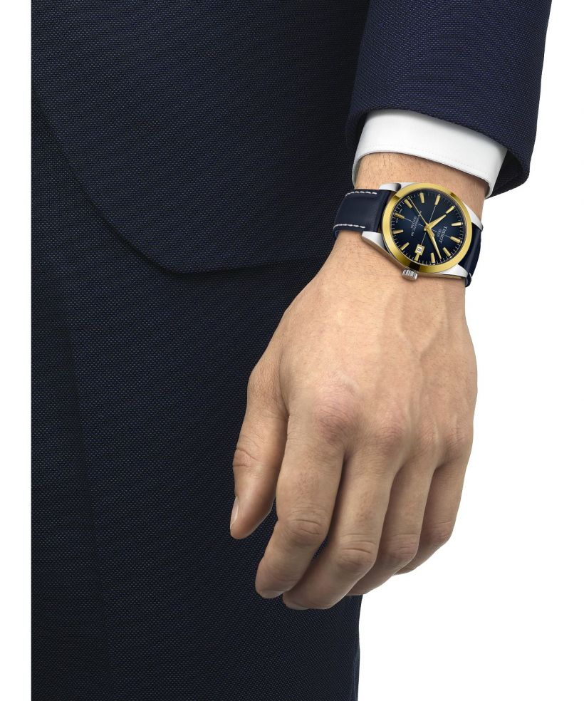 Tissot Gentleman Powermatic 80 Silicium Solid 18K Gold Bezel watch