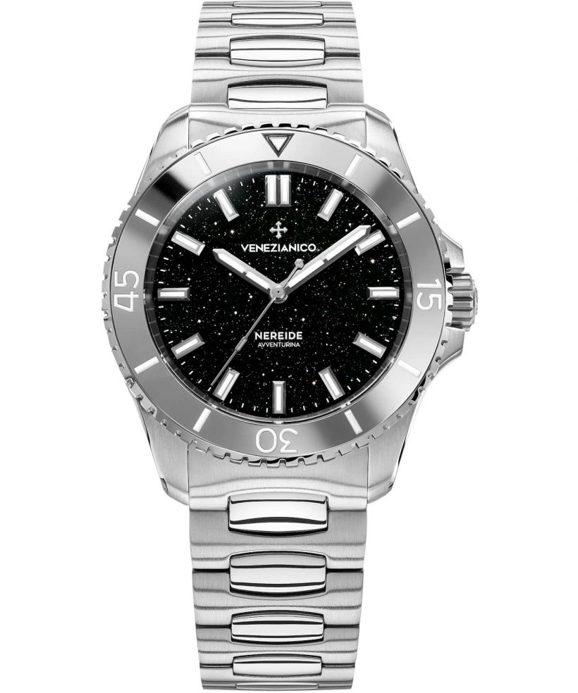 Venezianico Nereide 39 Avventurina Nera Automatic watch