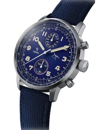 Yema Flygraf Bi-Compax French Air Force Chronograph watch