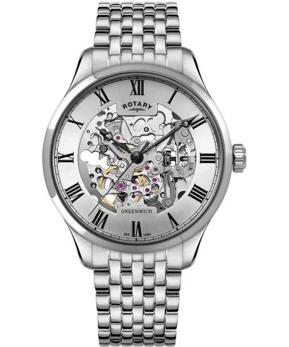 Rotary Greenwich Automatic Skeleton gents watch