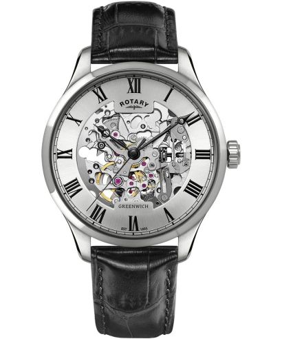 Rotary Greenwich Automatic Skeleton gents watch
