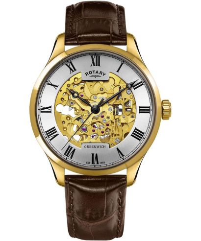 Rotary Greenwich Automatic Skeleton gents watch