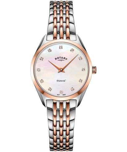 Rotary Ultra Slim Diamond ladies watch