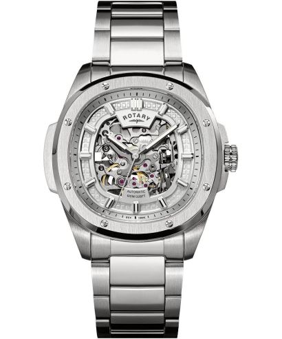 Rotary Apex100 Automatic Skeleton gents watch