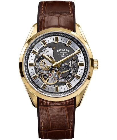 Rotary Seamatic Eclipse Automatic Skeleton gents watch