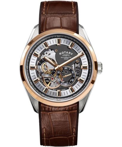Rotary Seamatic Eclipse Automatic Skeleton gents watch