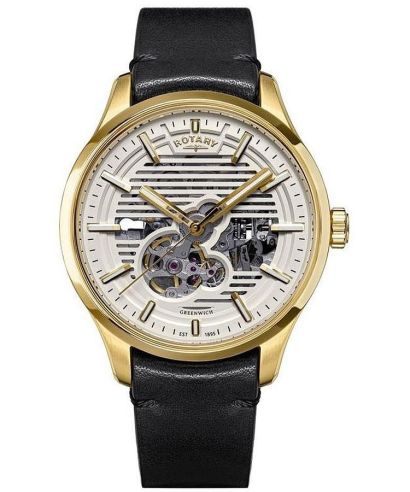 Rotary Greenwich Automatic Skeleton gents watch