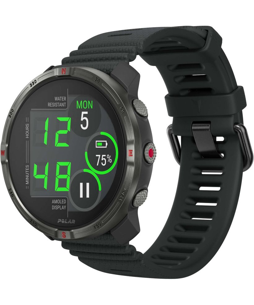 Polar Grit X2 Night Black unisex sport watch