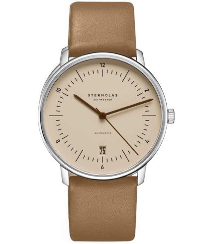 Sternglas Naos Sand Brown Automatic gents watch